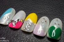 Guest tutorial at A Girl’s Gotta Spa – Love is blind braille nail